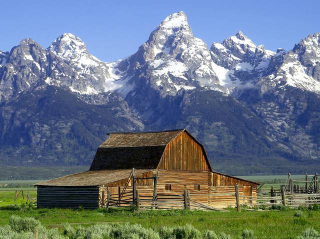 Mormon row barn, Grand Teton National Park