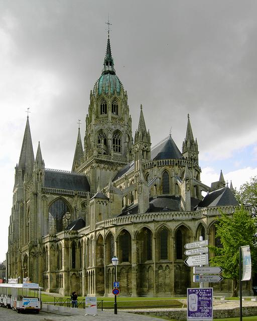 Exterior view of Bayeux Cathedral