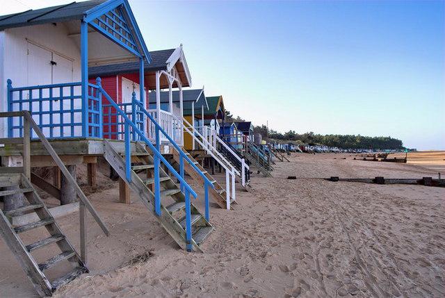 Beach Huts at Wells-Next-The-Sea