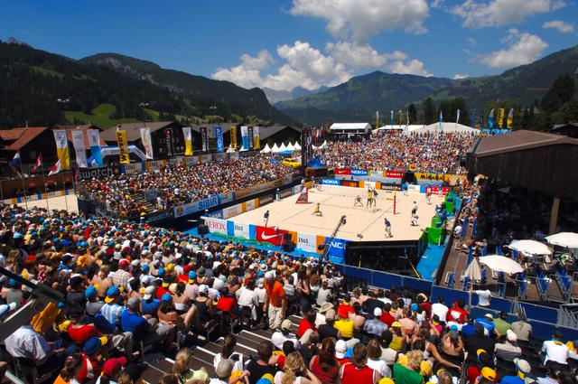 Beachvolleyball Tournament Gstaad—court: Roy Emerson Arena