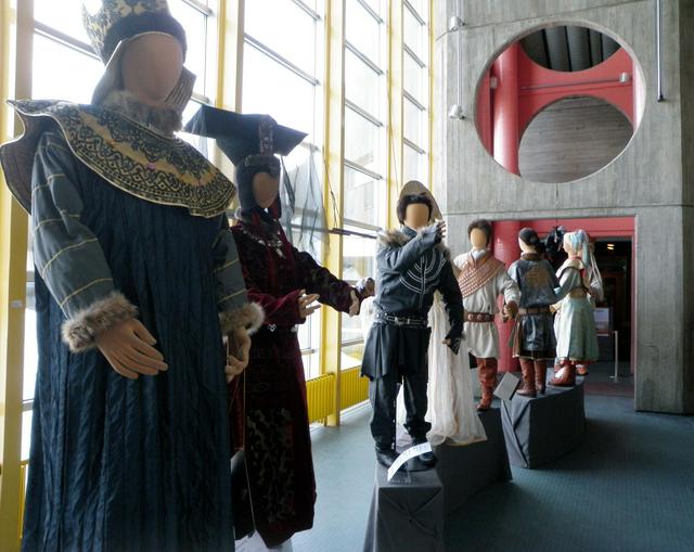 Costume exhibition at the Sámi theatre