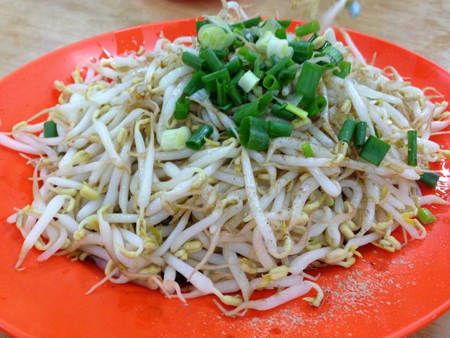 Beansprouts, or tauge in local Malay parlance