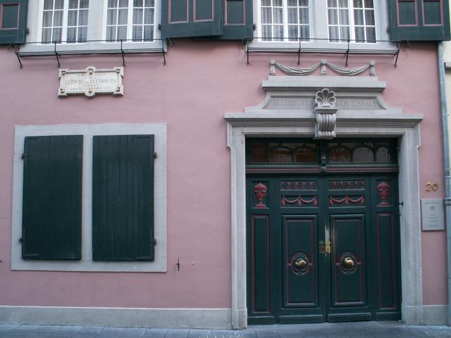 Beethoven's birthplace is nestled in one of the narrow streets of Bonn's old town