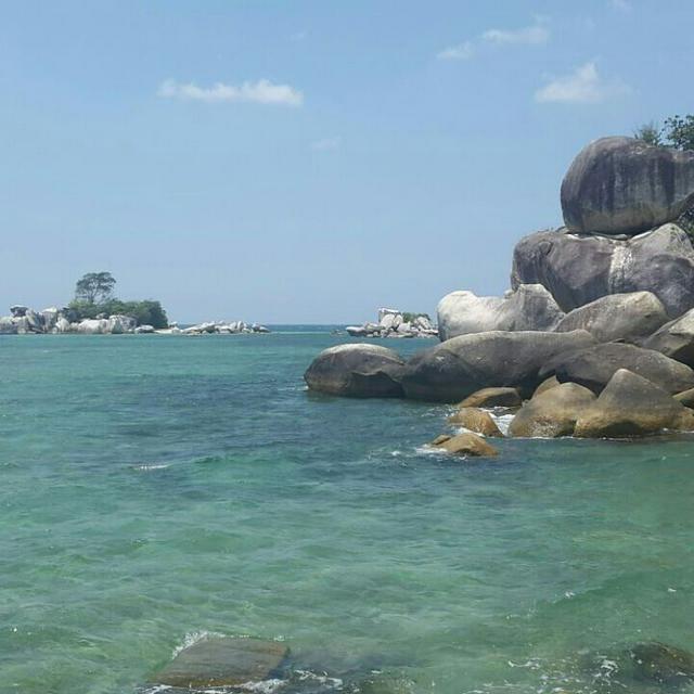 Rocks along the Belitung coast