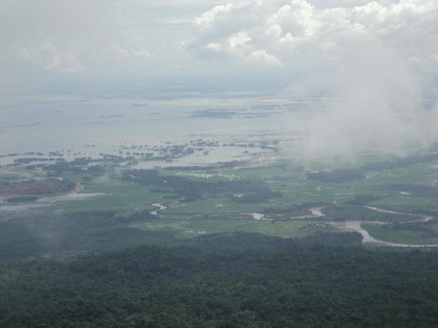 View onto the Bangladesh Plains below, from Cherrapunji