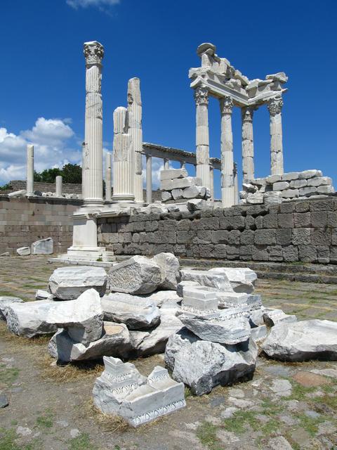 Restored ruins from the Acropolis of Pergamon