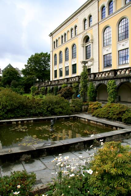 The museum garden at Bergen Museum