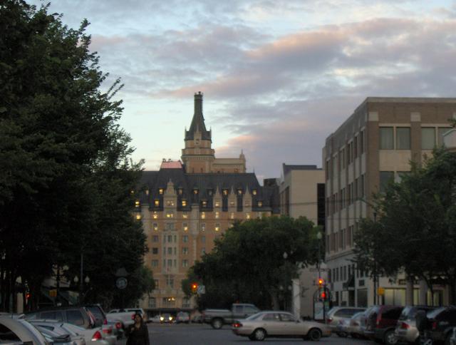 Bessborough on an early evening from the street(s).