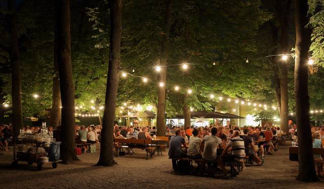 Beer garden in Munich