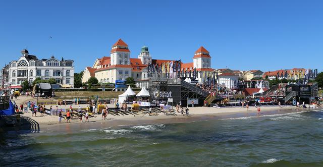 Coastal resort Binz with the Kurhaus