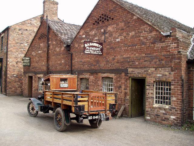 A plumber's workshop in the recreated Victorian town at the Bliss Hill Museum