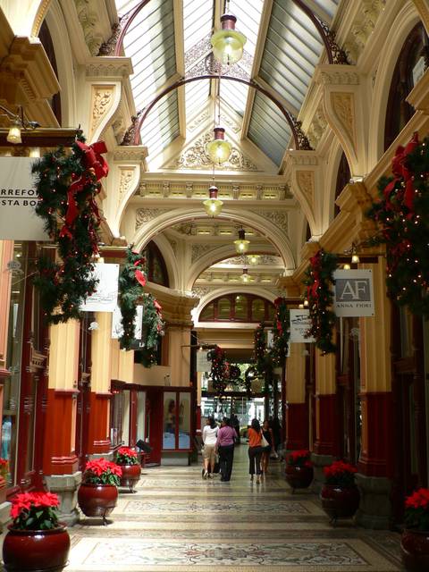 The historic Block Arcade on Collins Street