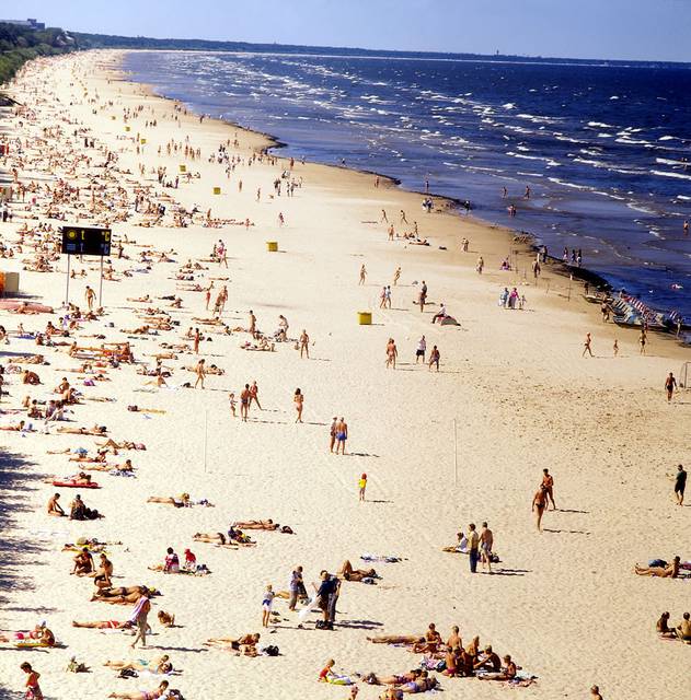 Jūrmala's beaches are just around 20 km from Riga