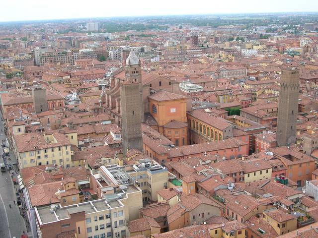 A view of Bologna from above