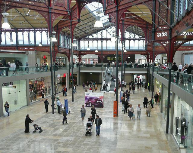 The renovated market hall.