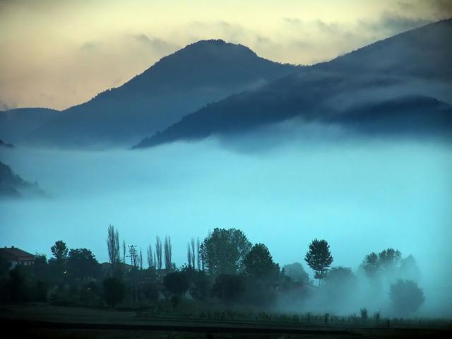 Mist in Bolu Province