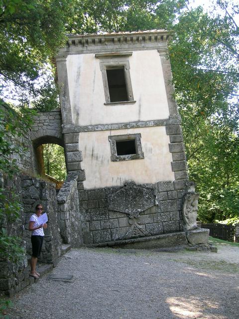 The leaning house at Bomarzo