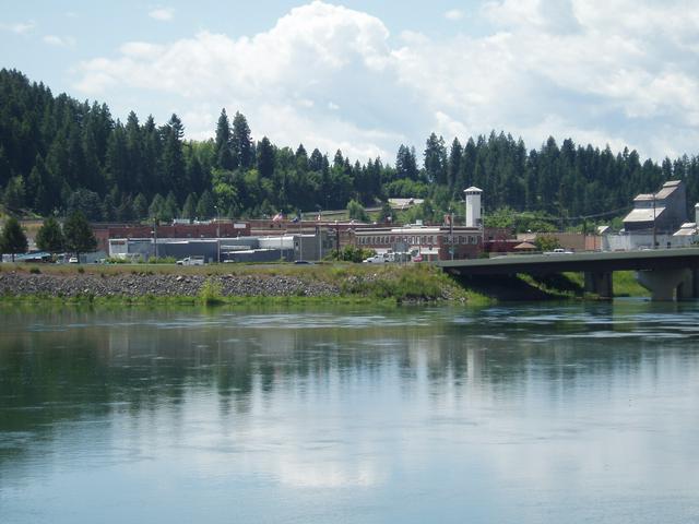 Bonners Ferry along Kootenai River 