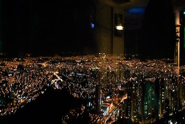 Nighttime view from the Alta Vila Tower