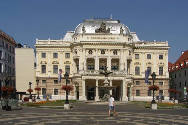 The historic building of the Slovak National Theatre