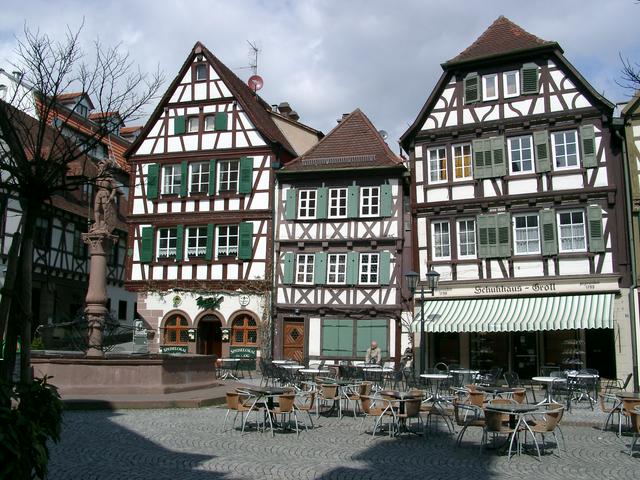 Market place and fountain