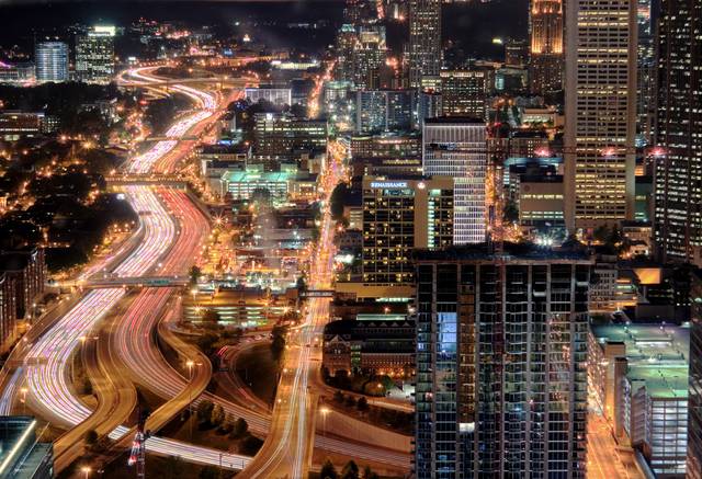 Atlanta at night