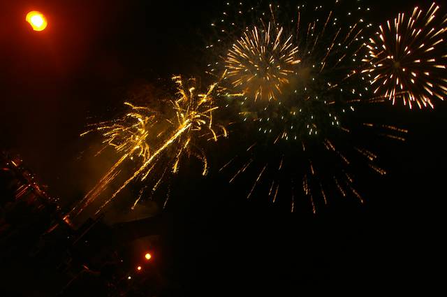 Fireworks as part of the Bristol Harbour Festival.