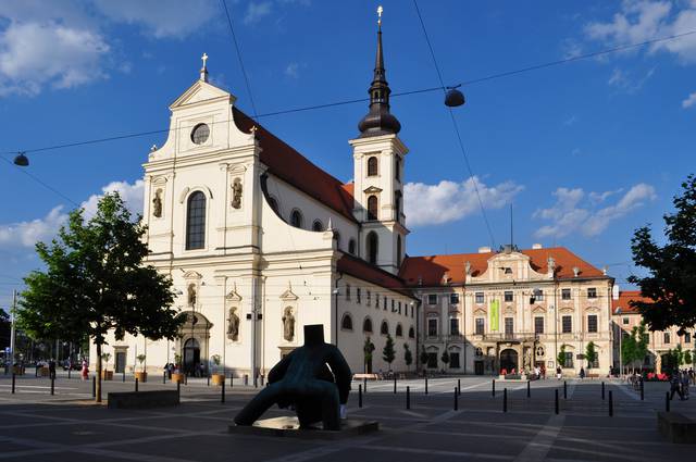 Church of Saint Thomas and the Annunciation on Moravian square.