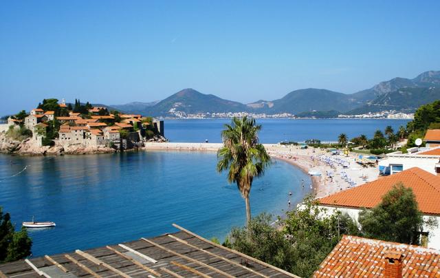 View of Sveti Stefan from Budva