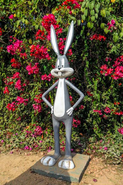 Bugs Bunny statue in Butterfly Park Bangladesh