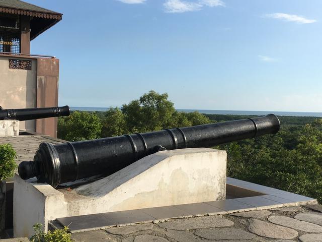 Cannons at Bukit Melawati overlooking the Strait of Malacca