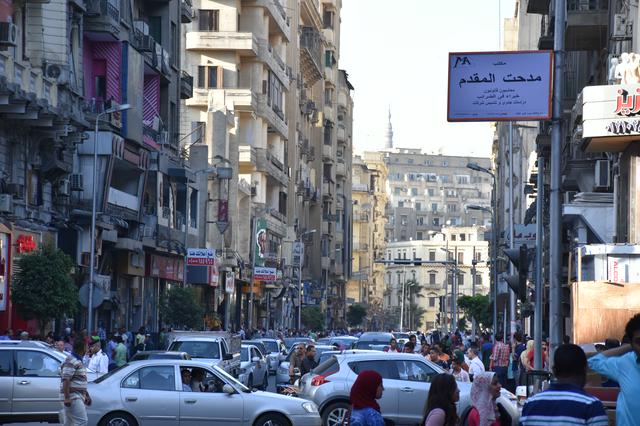 Busy street in Cairo