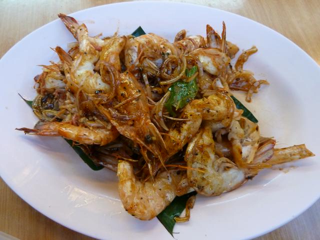 Butter Prawns from a hawker in Batu Feringhi