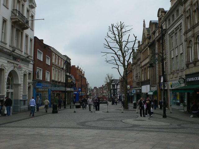 Part of Warrington Town Centre