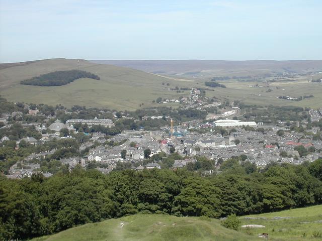 A panoramic view of Buxton