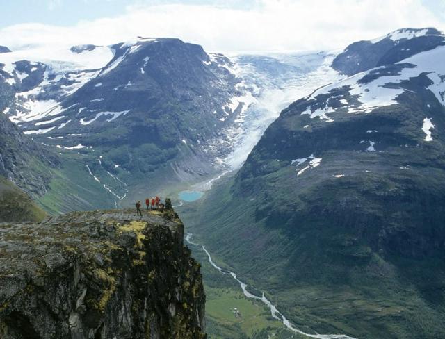 Bødalsbreen at Loen seen from a safe distance