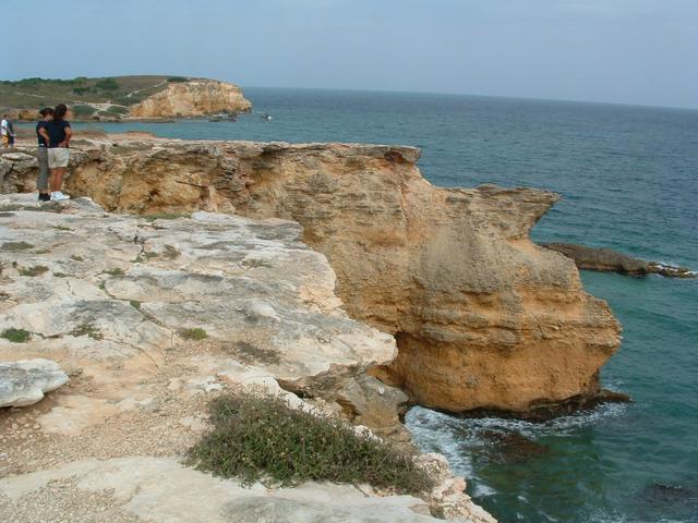 Limestone cliffs near the Los Morrillos Lighthouse.