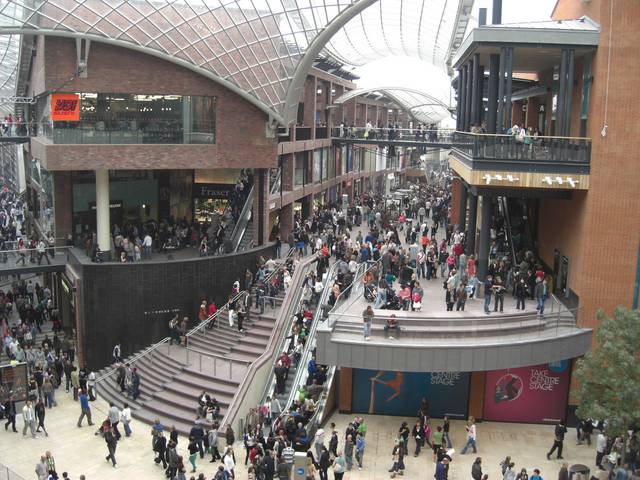 The Cabot Circus shopping centre.