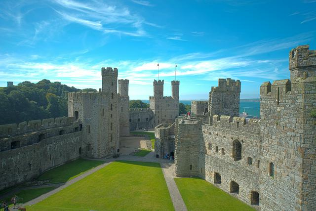 Castles like Caernarfon were symbols of royal power in Mediaeval Britain