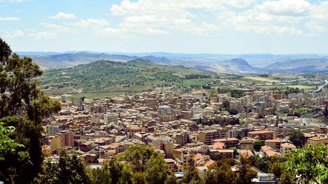 Overview of the city of Caltanissetta