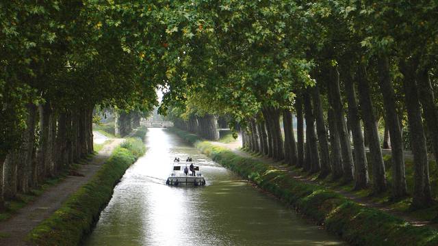 The world heritage listed Canal du Midi