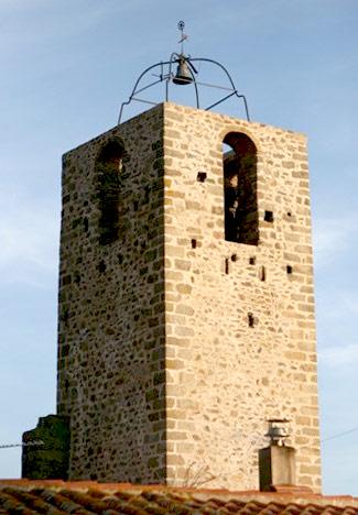 Main church tower in Cantallops