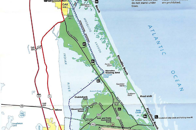 Central section of Cape Canaveral National Seashore