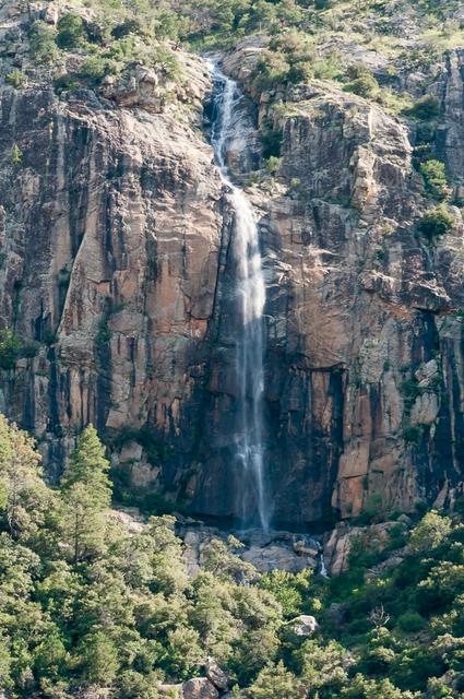 Seasonal 300-ft Carr Falls in the Huachuca Mountains