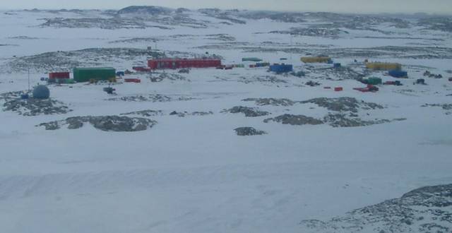 Casey station from the air