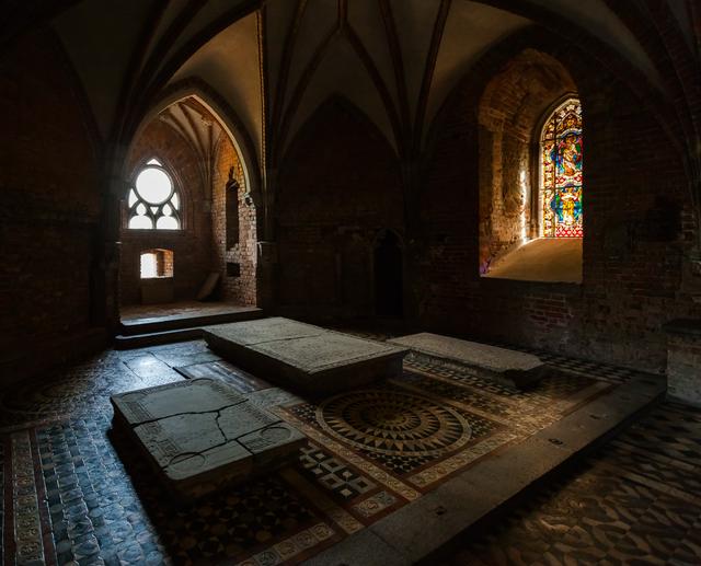 Gravestones in St. Anne's Chapel, Malbork Castle