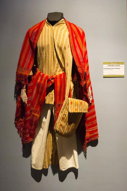 Traditional costume at the Centro de Textiles del Mundo Maya