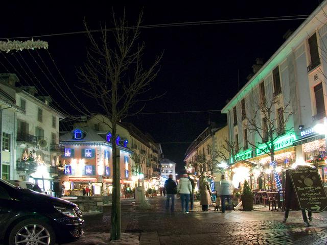 A winter's night in Chamonix