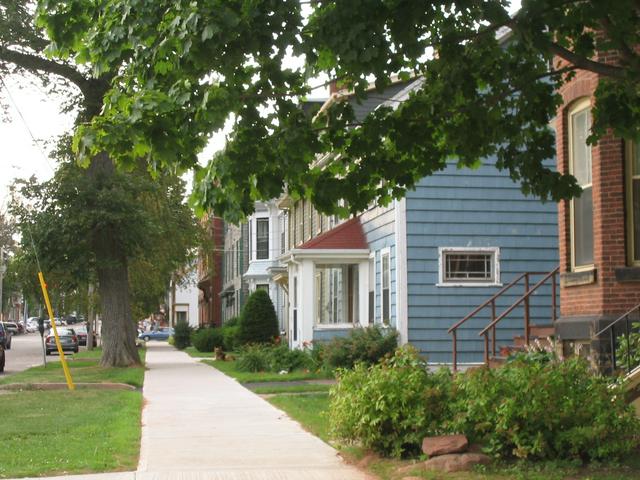 Prince Street in the city's historic district.