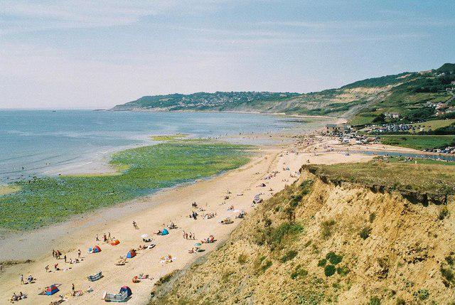 Charmouth beach looking towards Lyme Regis